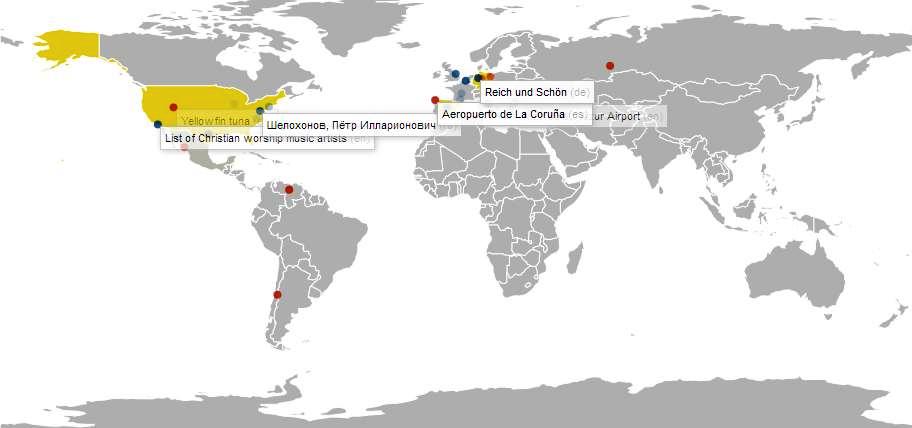 Vean en tiempo real un mapa global de las ediciones a artículos en Wikipedia