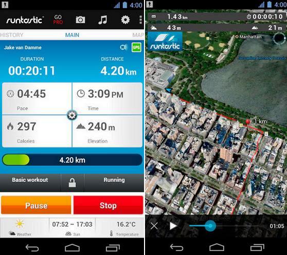 Entrenador personal en tiempo real, aplicativo gratis para Android
