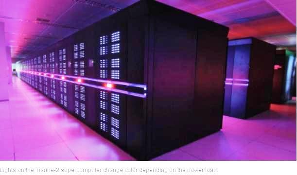 Súpercomputador chino el más veloz del mundo con 30.5 petaflops
