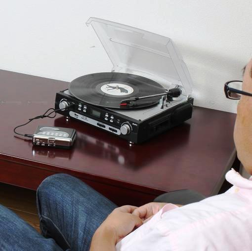 Convertidor de casetes y discos de vinilo a MP3