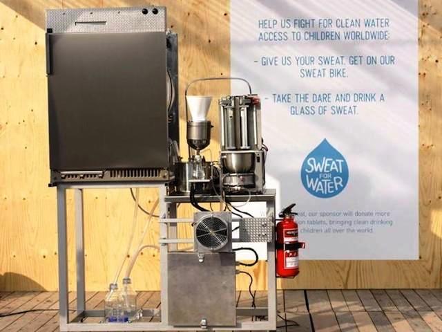 Fabrican máquina que convierte el sudor en agua potable