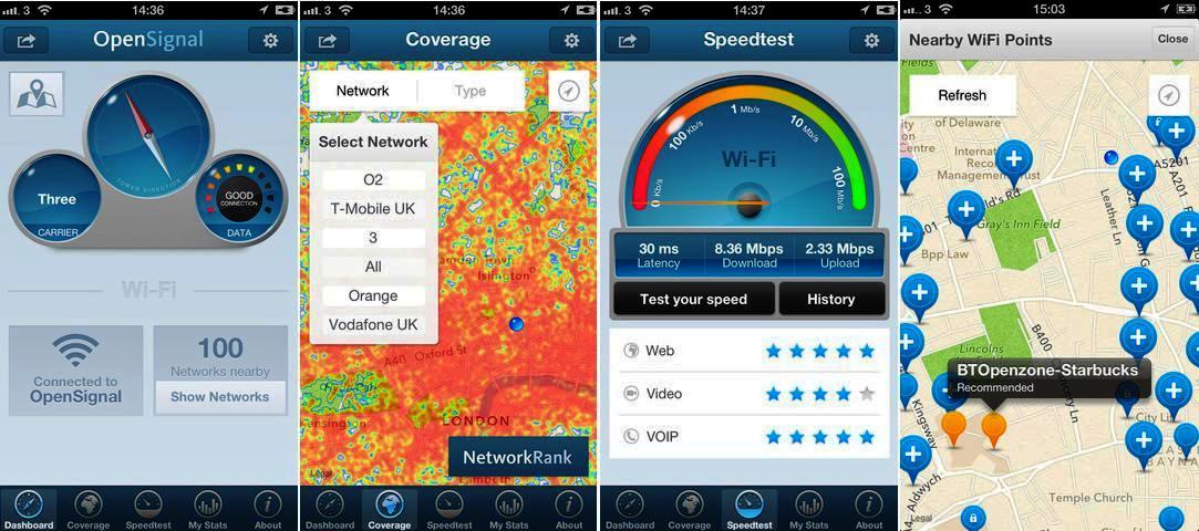 Localice la mejor señal de Wi-Fi y celular, gratis para Android, iPhone, iPad, iPod