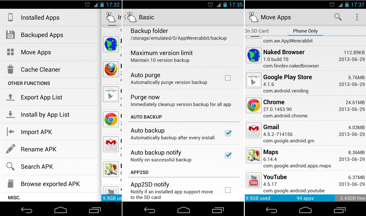 Administración y backup gratuito de los aplicativos de su equipo Android