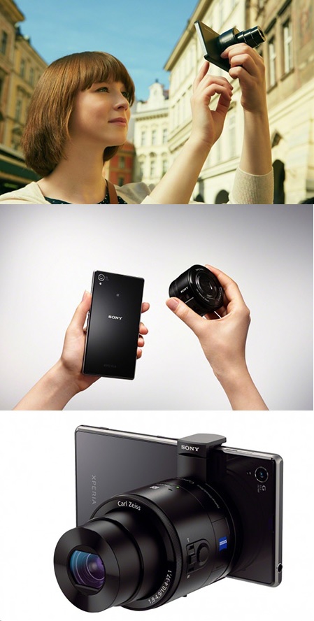 Cámaras Sony con forma de lentes para usar con smartphones