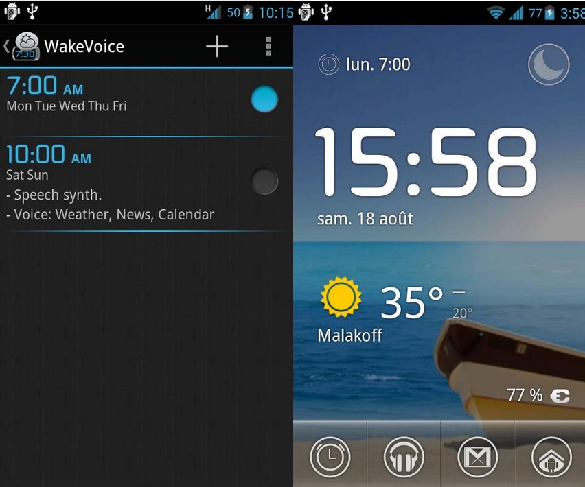 Alarma para despertarse y apagarla con su voz, gratis para Android