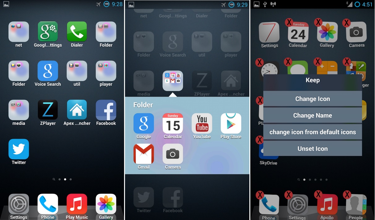 Lanzador de aplicaciones estilo iOS 7, gratis para Android