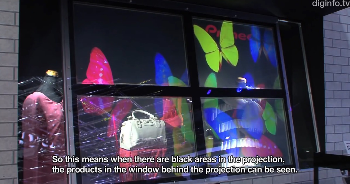 Pioneer desarrolla pantallas transparentes más nítidas y brillantes