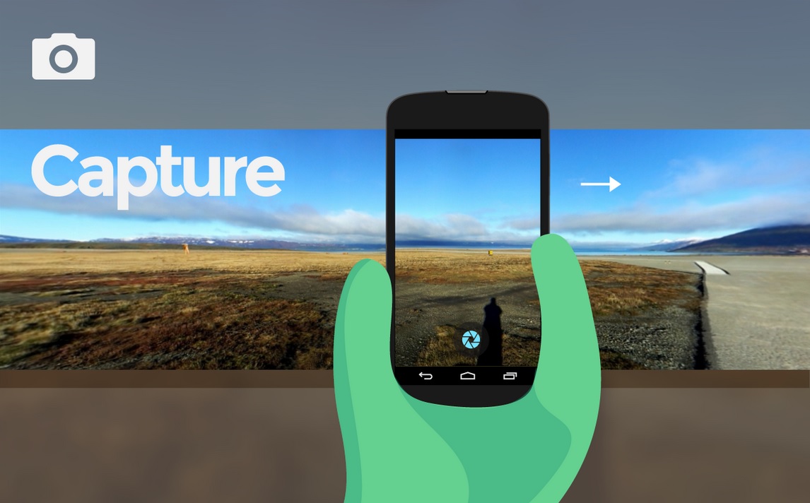 Tome fotos panorámicas de 360 grados, gratis para Android