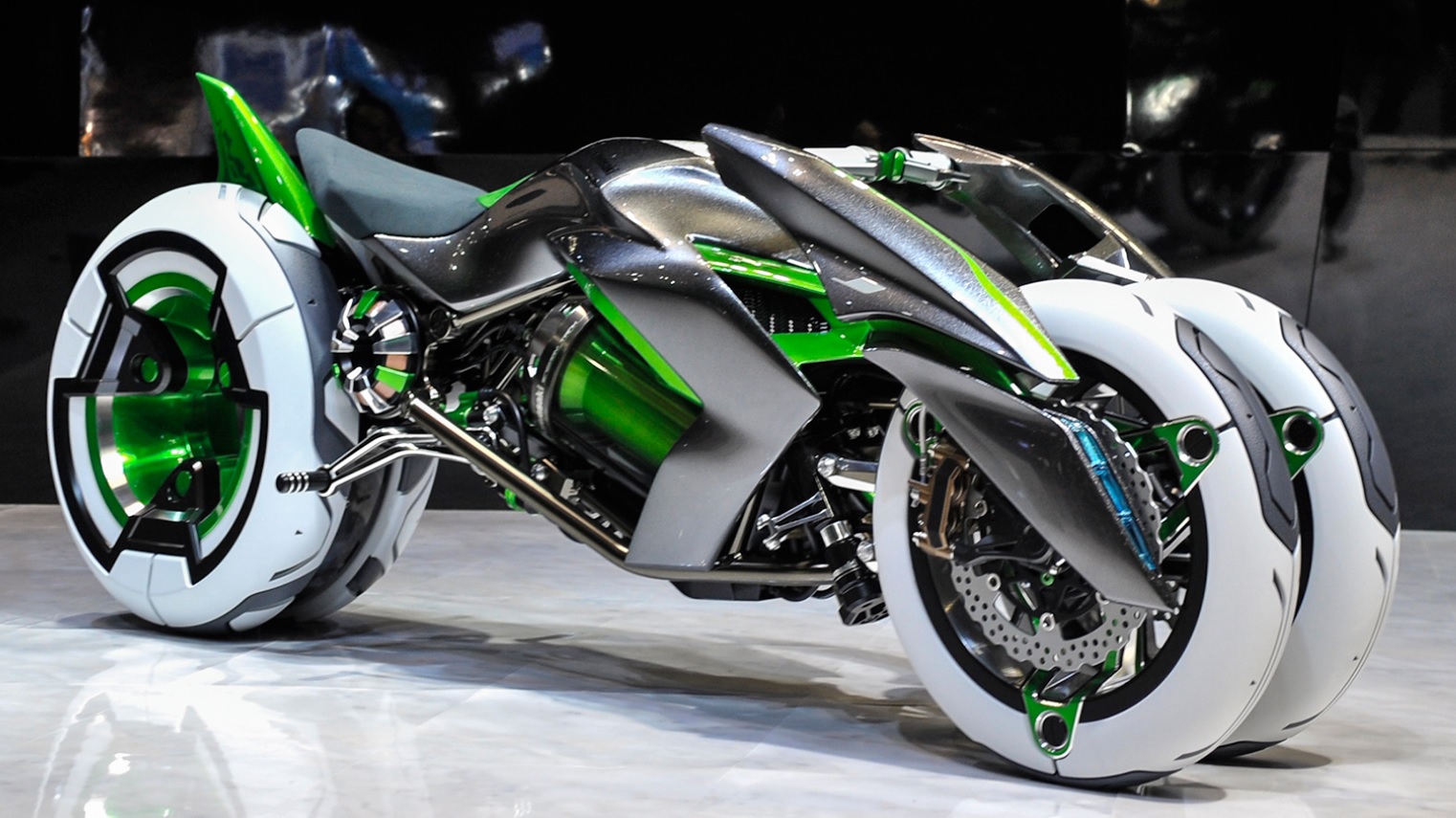 Kawasaki presenta una motocicleta eléctrica inspirada en Tron