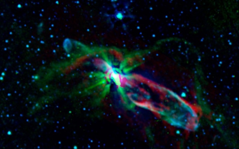 Nacimiento de una estrella captado por el telescopio ALMA