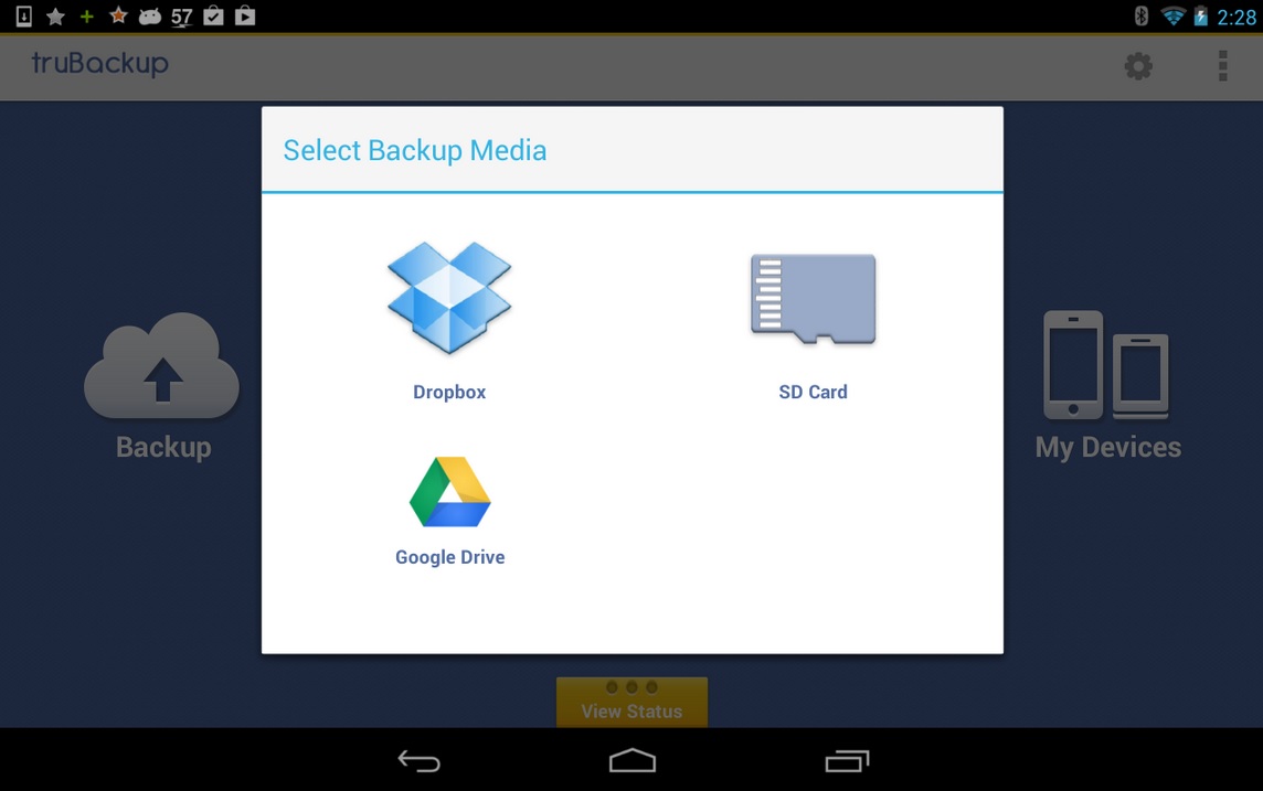 Realice backup gratis de su dispositivo Android a SD, Dropbox o Google Drive