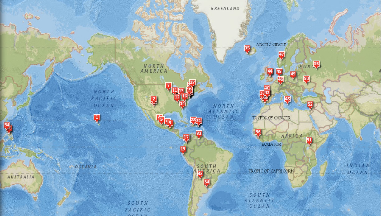 Mapa interactivo con canciones navideñas alrededor del mundo