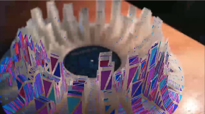 Música que se convierte en una escultura de realidad aumentada, impresa en 3D