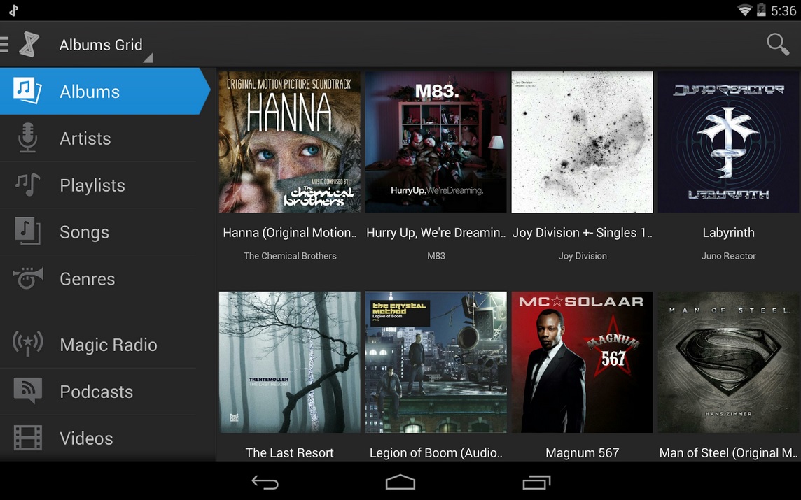 Reproductor musical, podcast, video, todo en uno, gratis para Android