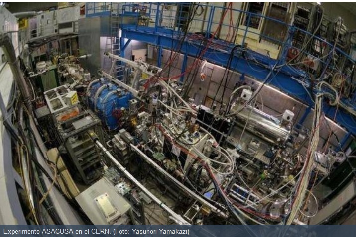 En el CERN producen primer haz antihidrógeno