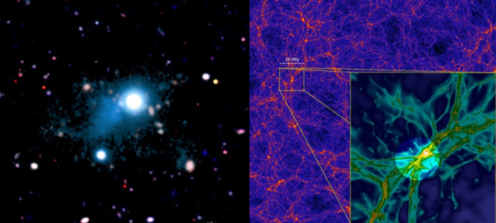 Toman la primera imagen de la red cósmica que une el Universo