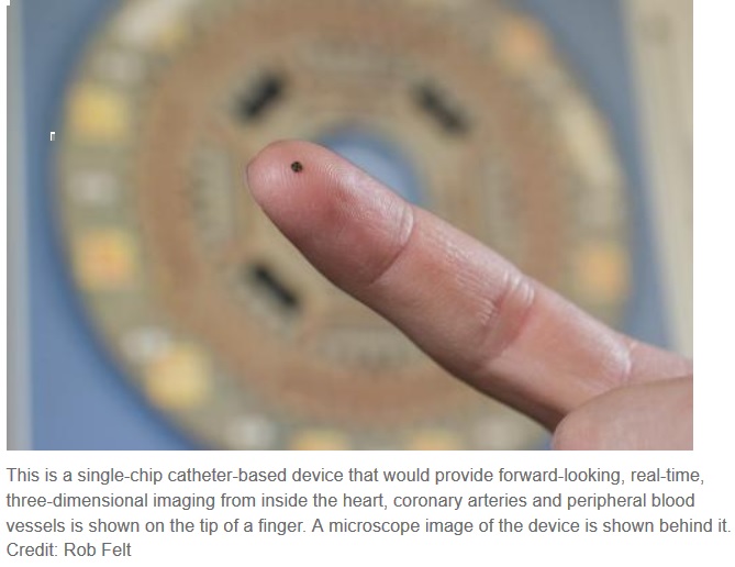 Fabrican chip para ver en 3D desde el interior del corazón