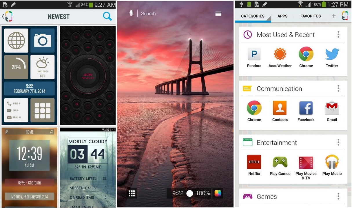 Lanzador de aplicaciones con gran variedad de temas, gratis para Android
