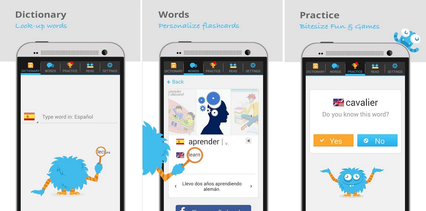 Amplíe su vocabulario para aprender un nuevo idioma, gratis para Android