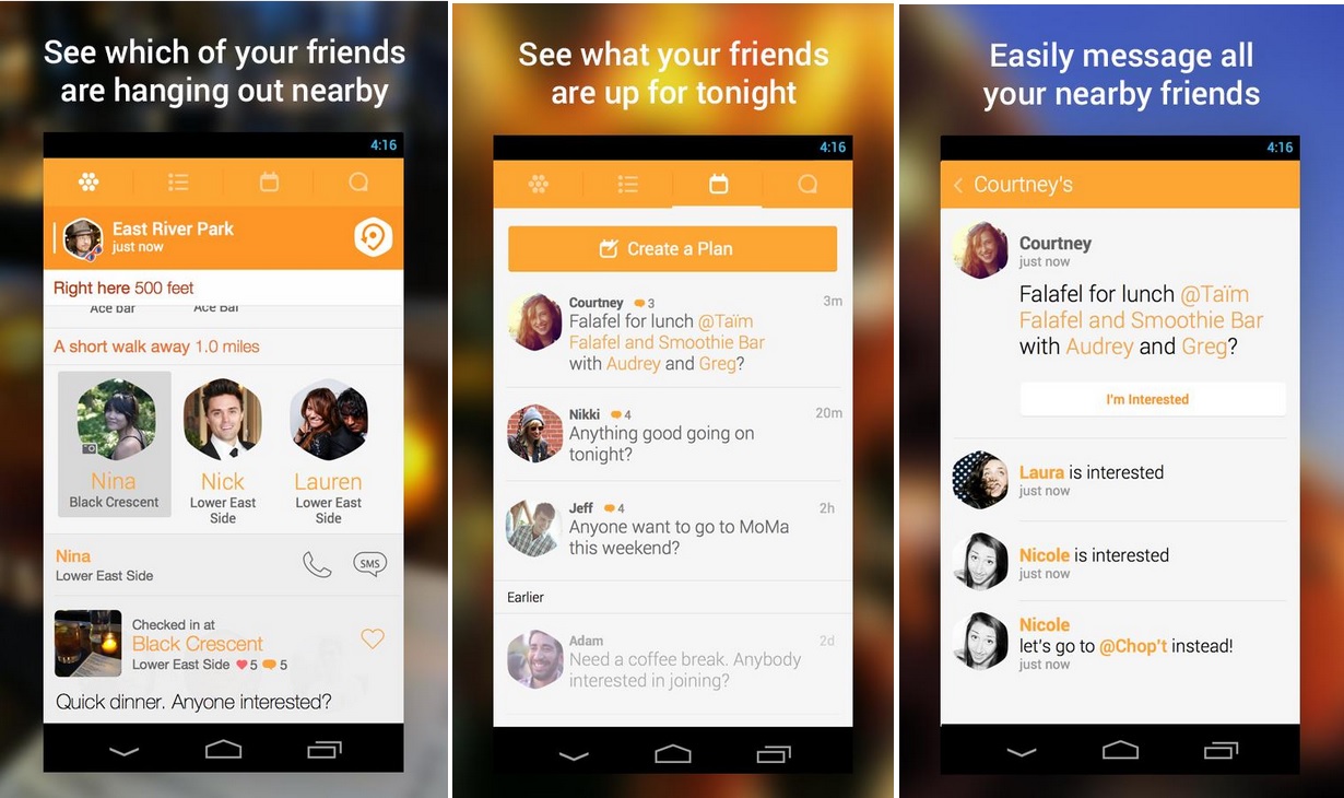 Aplicativo de Foursquare para compartir donde estamos, gratis para iPhone, iPad, iPod, Android