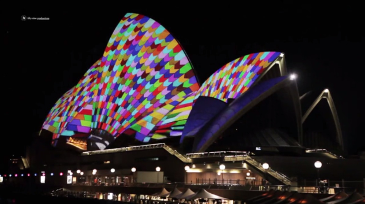 Espectáculo multimedia en el Sydney Opera House