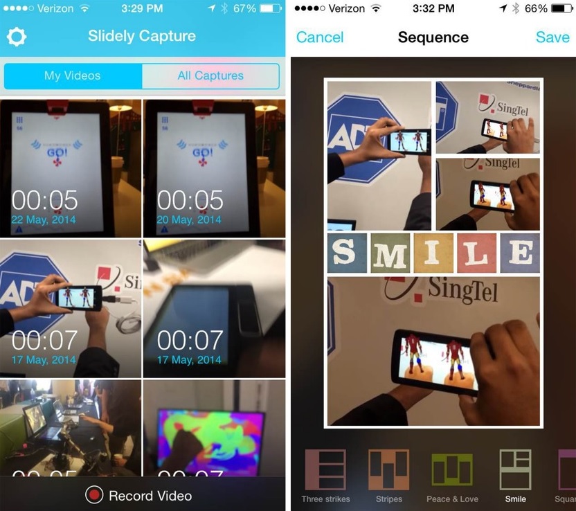 Cree collages a partir de sus videos, gratis para iPhone, iPad, iPod