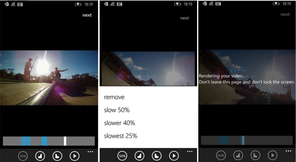 Agregue efecto de cámara lenta a sus videos, gratis para Windows Phone