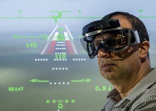 Visores de realidad aumentada para aviación