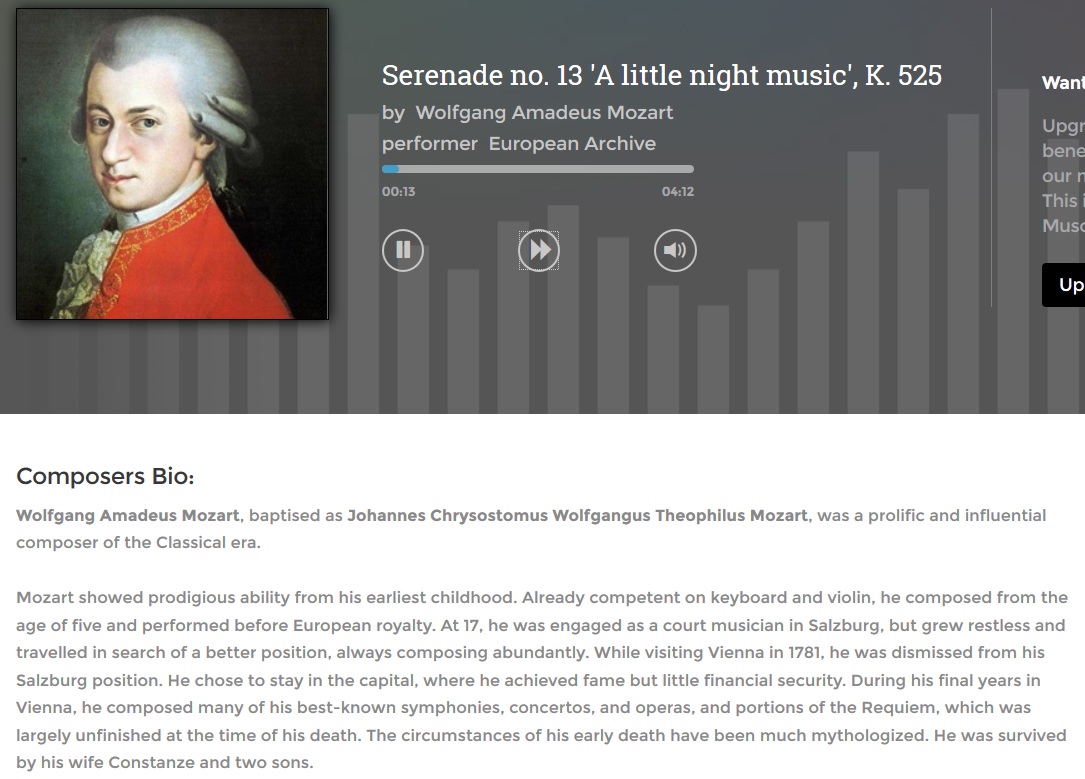 Sitio web gratuito y legal para escuchar o descargar música clásica