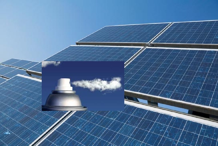 Aerosol para crear celdas solares