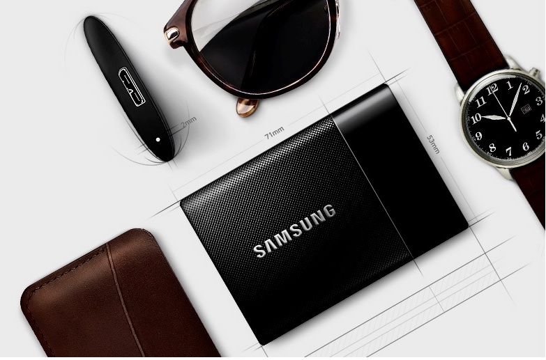 Disco Samsung SSD externo con 1 terabyte de capacidad
