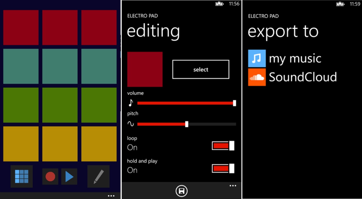 Cree sus propios ritmos con Electro Pad, gratis para Windows Phone