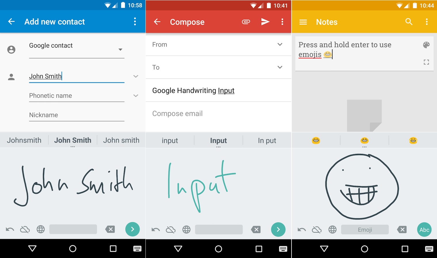 Herramienta de Google para escribir a mano en su teléfono o tablet, gratis para Android