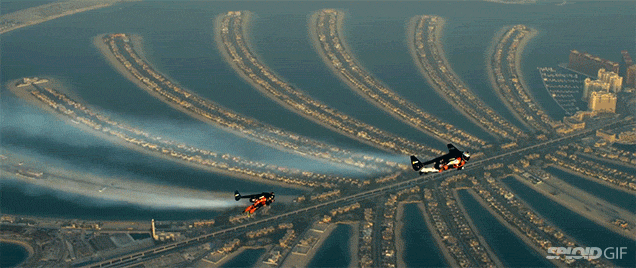 Increíble video de Jetmen sobre los cielos de Dubai