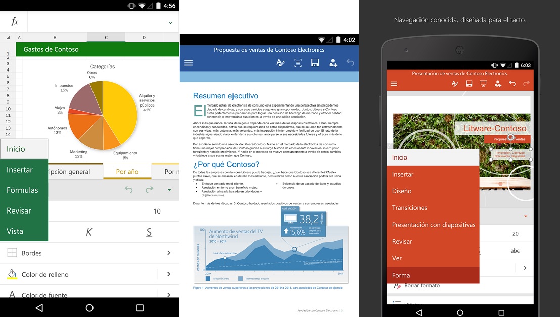 Microsoft libera Office gratis para teléfonos Android