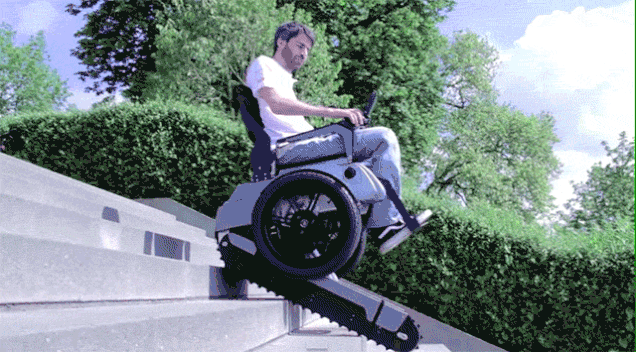 Desarrollan una silla de ruedas capaz de subir escaleras