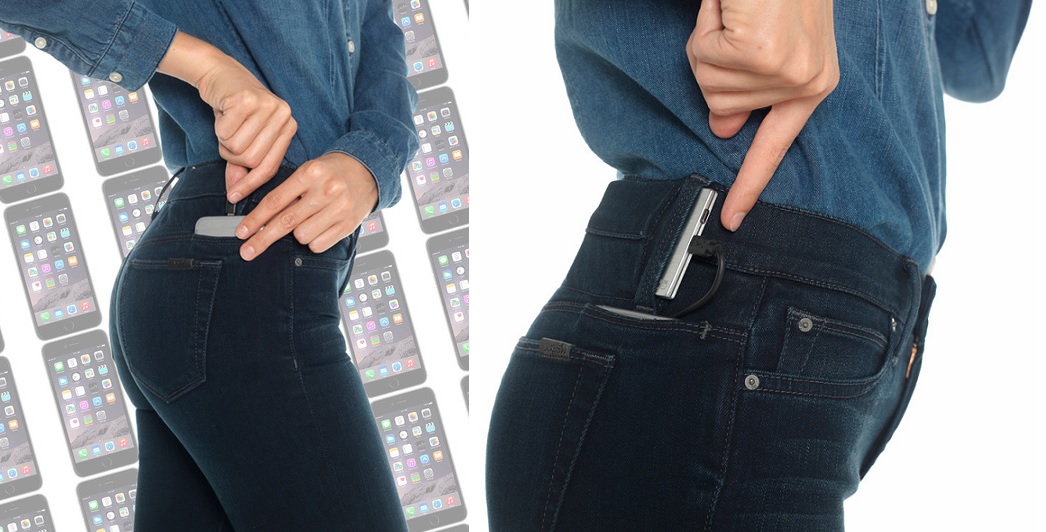 Jeans para recargar su iPhone