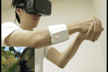 Crean dispositivo que le permite sentir en un mundo de realidad virtual