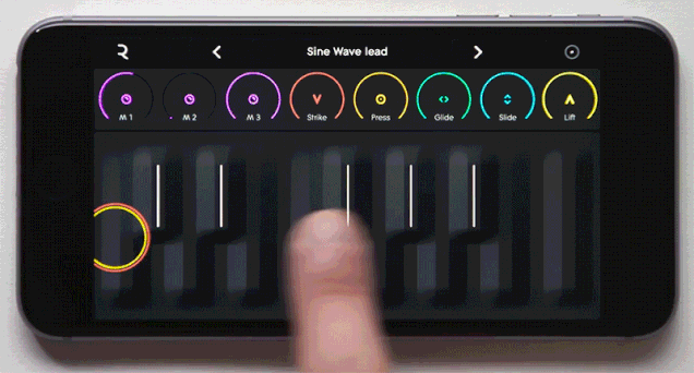 Teclado musical gratuito con 3D Touch, para iPhone