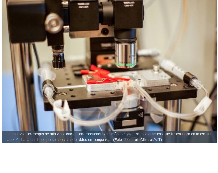 Logran videos casi en tiempo real de procesos a nanoescala