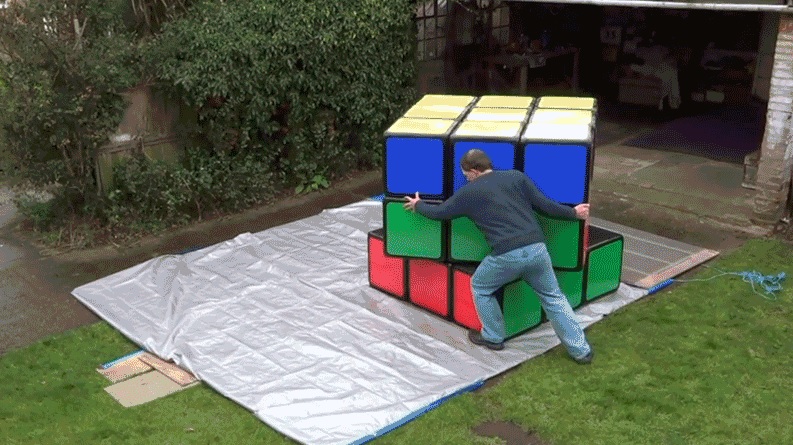 El cubo de Rubik más grande del mundo puede ser mucho más agotador para resolver