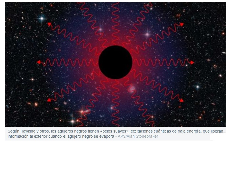 Stephen Hawking amplía la teoría de la «cabellera cuántica» de los agujeros negros