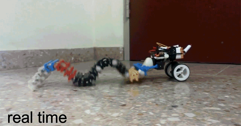Desarrollan robot gusano capaz de arrastrarse, nadar y trepar