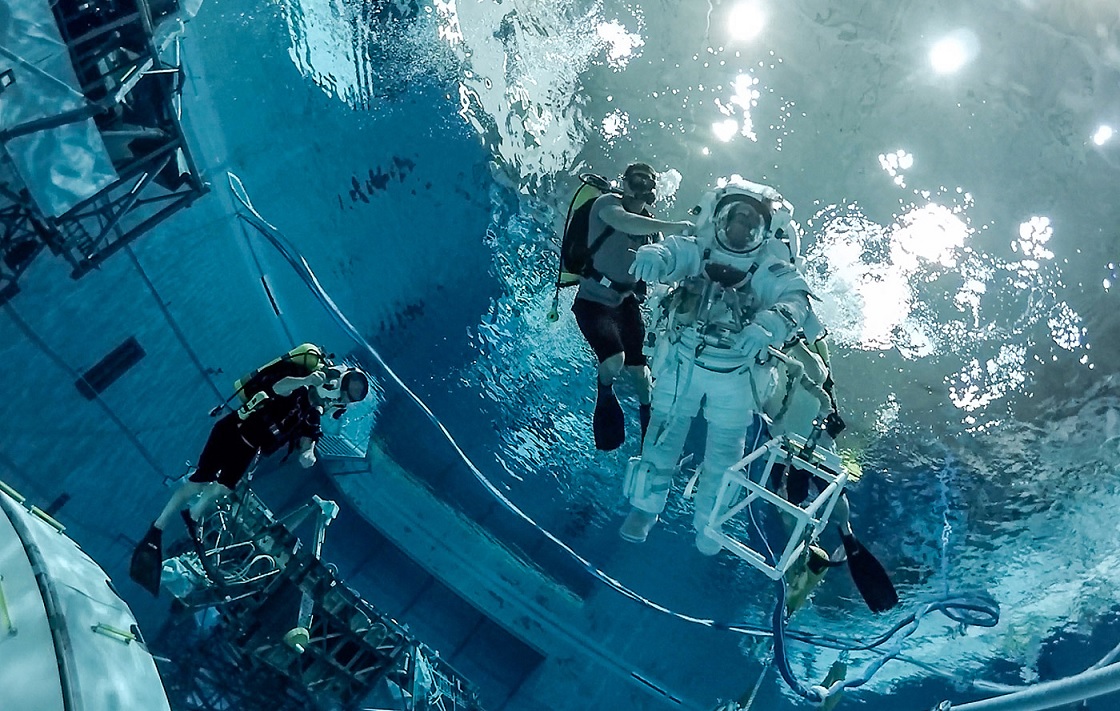 Video 360 grados del entrenamiento de los astronautas de la NASA