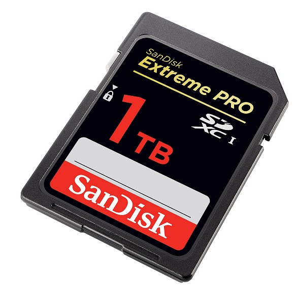 SanDisk trabaja en una tarjeta SD de 1 terabyte de capacidad