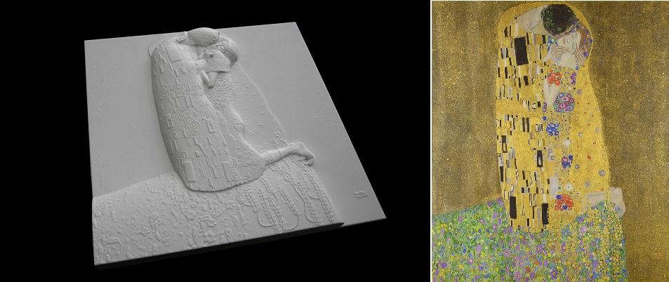 El museo Belvedere presenta El Beso de Gustav Klimt en 3D