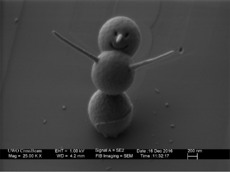El muñeco de nieve más pequeño del mundo