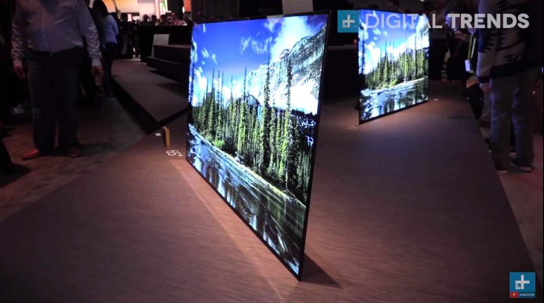 Sony fusiona la pantalla con los altavoces en un televisor OLED