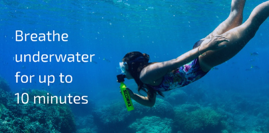Respire bajo el agua con total libertad durante 10 minutos