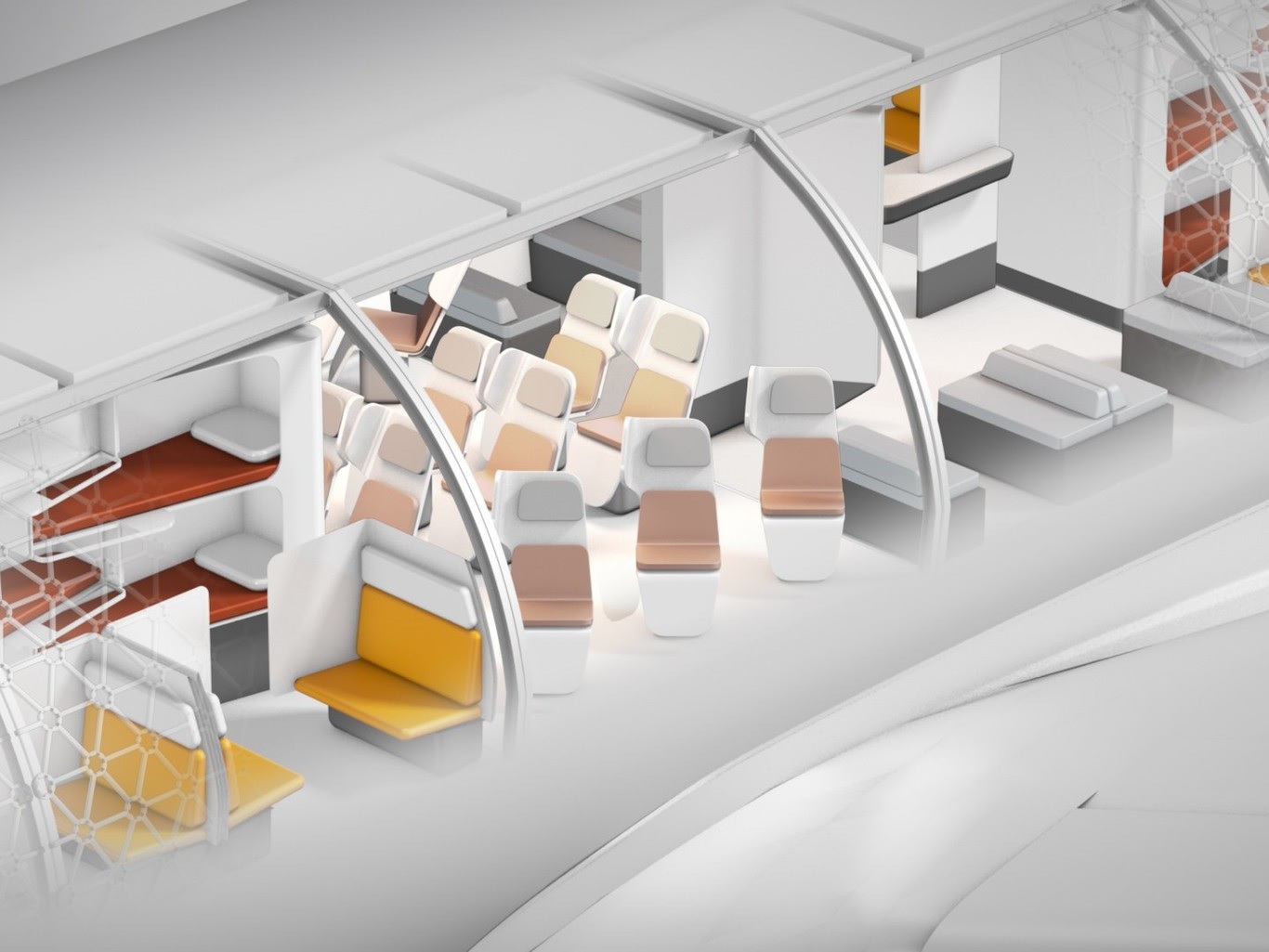 Airbus busca cambiar radicalmente la experiencia de volar con un avión modular